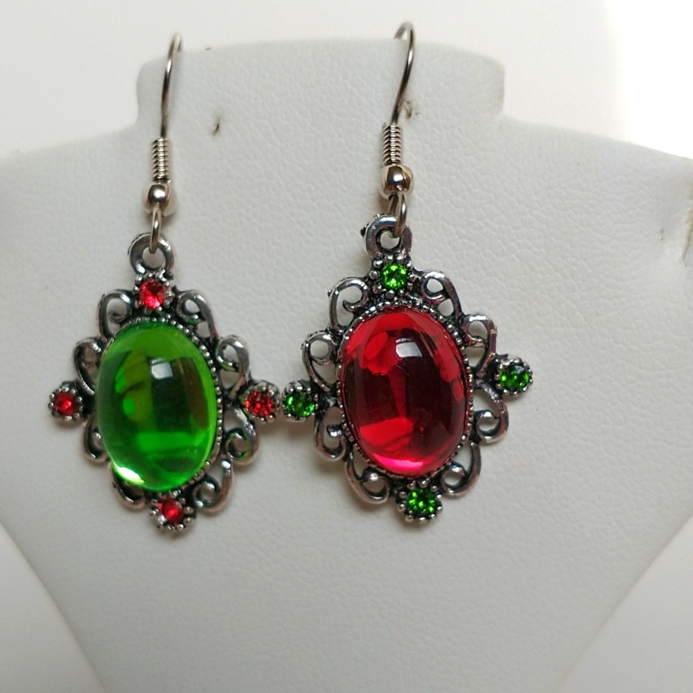 Women's Christmas Swarovski earrings